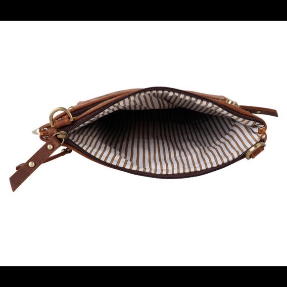 Upcycled Genuine Leather Crossbody - Picture 2 of 5